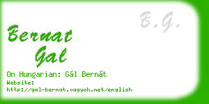 bernat gal business card